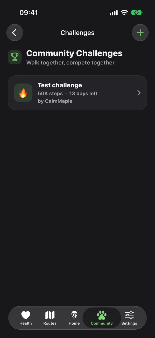Challenges list