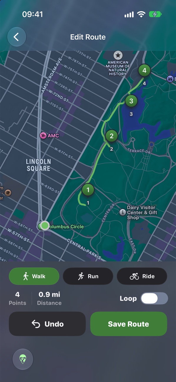 Build Route map with waypoints