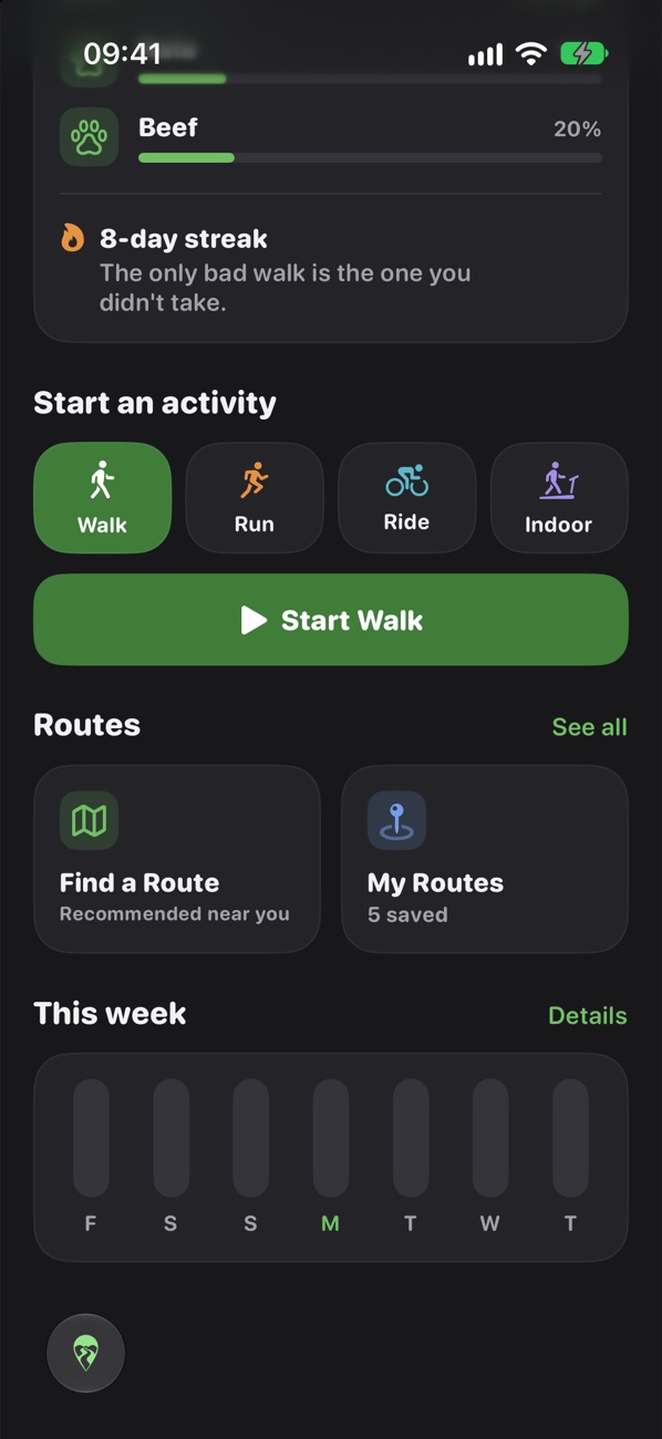 Home, My Routes