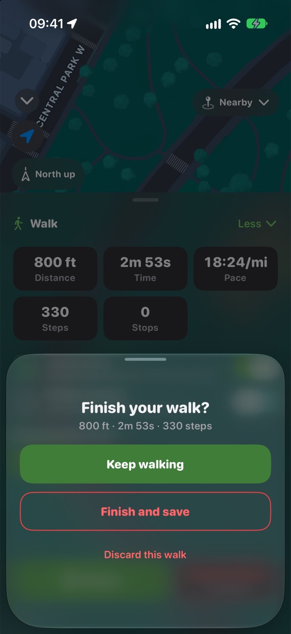 Finish your walk?
